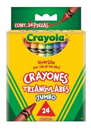 Crayones Triangulares Jumbo Crayola Con 24 Piezas