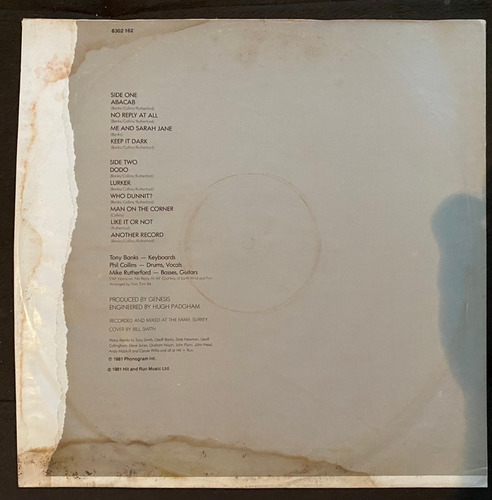 Lp Genesis Abacab-mama Com Encarte (Usado)