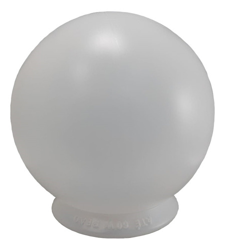 Kit 6 Luminária Plást. Branca Globo / Modelo Bolão Luconi