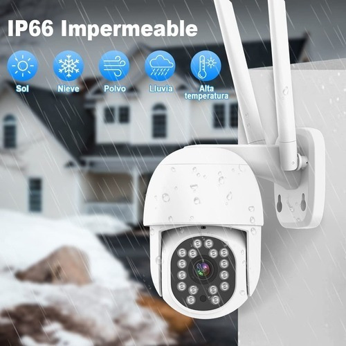 Imagen 2 de 9 de Pack X2 Camara Ip Wifi Exterior 1080p Hd Inalambrica