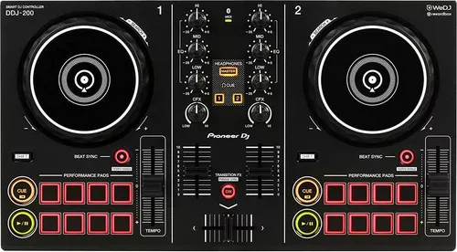 Controlador DJ Pioneer Controladora Ddj-200 Pioneer Smart Dj negro