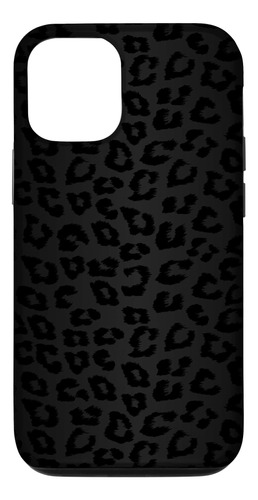 iPhone 12/12 Pro Negro Leopard Cheetah Ani B08n6gq3ck_300324