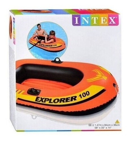 Bote Inflable Intex Gomon Explorer 100 147x84x36cm Cuotas