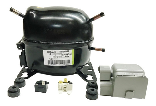 Motor Para Heladera 1/6 Hp Embraco Emys60 Hep R134a