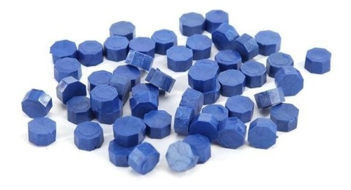 Bolsa De 100 Pastillas De Cera Lacre Para Sellos Azul