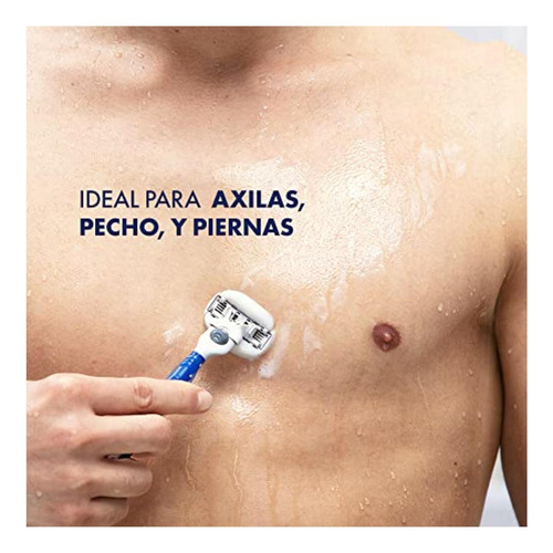 Gillette Mach3 Cuerpo 2 Cartuchos Para Afeitar El Cuerpo