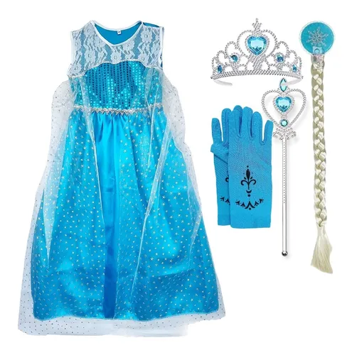 oriental proposición Recomendación Vestido De Elsa De Frozen Para Nina | MercadoLibre 📦