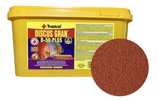 Ração Para Acará-disco Tropical Discus Gran D-50 Plus 2,2kg