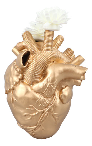 Jarrón De Resina Con Arte Creativo En Forma De Corazón, Jarr