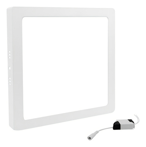 Painel Plafon 25w Quadrado Sobrepor Super Led Luz Forte Cor Branco frio 110V 220V (Bivolt)