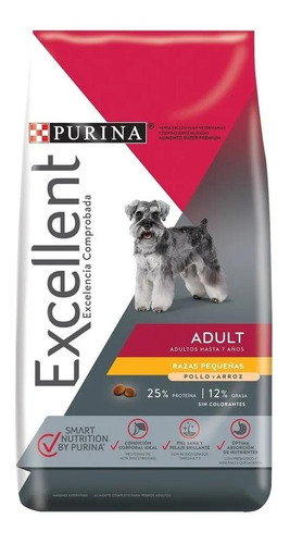 Excellent Adult Perro Adulto Raza Pequeña Pollo/arroz 3.5kg