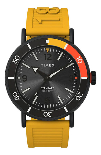 Reloj Para Hombre Timex Standard Diver Tw2v71600 Amarillo