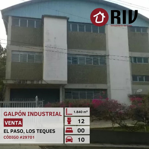 E Vende Galpón Industrial Con 3800 M2 En 3 Pisos, Y 7 Locales Amplios Para Alquilar (riv)