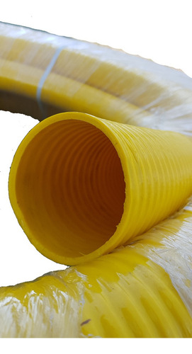 Manguera Pvc Amarilla Cloaca Desagote 2½ Pulgadas 63mm 20mts Color Amarillo