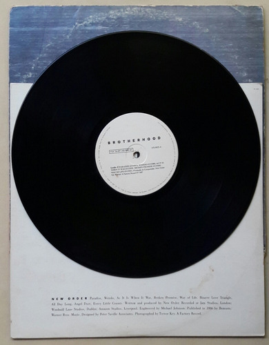 Lp New Order Brotherwood 1987 Com Encarte Vinil (Usado)