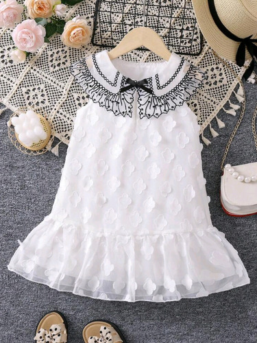 Lindo Vestido Infantil Para Festa Todo Bordadinho