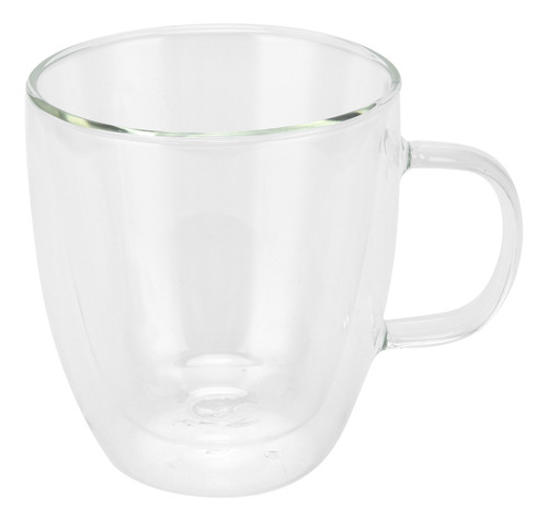 Vaso De Agua Con Asa De Doble Pared, Vidrio Transparente