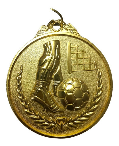 Medalla Premio Fútbol Trofeo Campeones  Bronce, Plata Y Oro