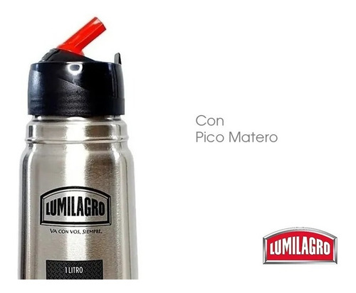 Termo Lumilagro None Luminox de acero inoxidable 1L acero