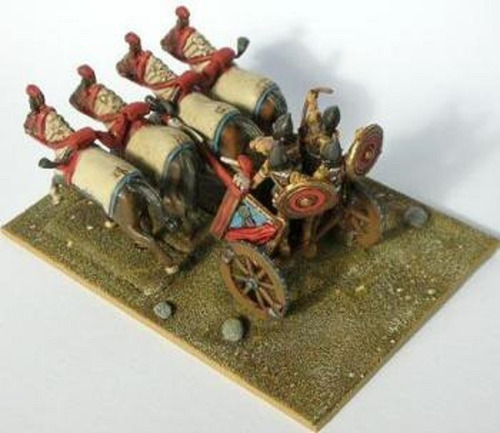 Maqueta De 3 Carros De Combate Asirios, 1/72. Jp