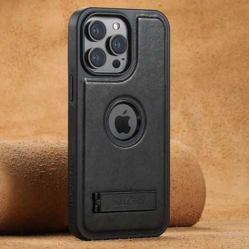 Funda De Teléfono Magsafe De Piel Encerada Al Óleo, Magnética Inalámbrica, A Prueba De Golpes Con Soporte Para Iphone16/promax 15, 14, 13, 12 Series