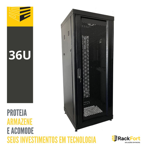 Rack Servidor Perfurado 36u X 770mm Flex Tipo Piso Padrão 19