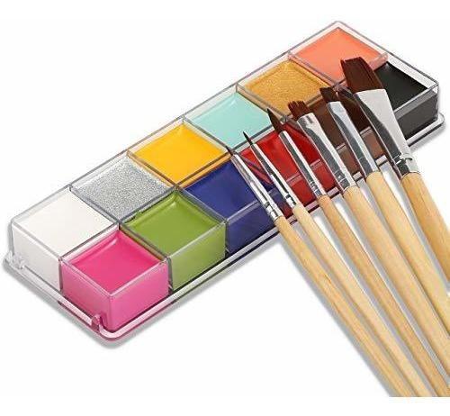 Aceite De Pintura Para Cara 12 Colores Pintura Artistica Fi