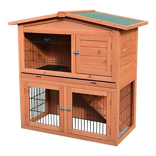 40  Conejo De Madera Hutch Small Animal House Pet Cage.