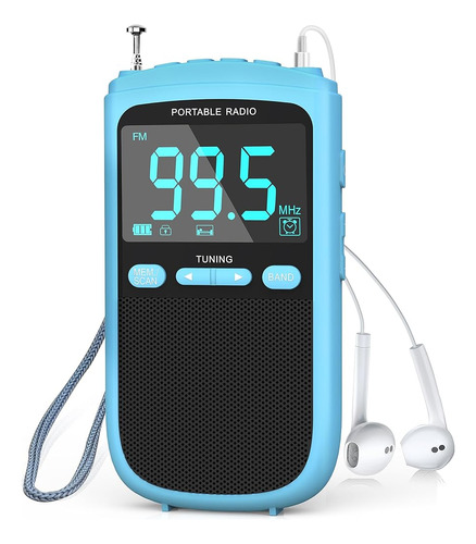 Sunoony Portable Radio Am Fm, 900mah Batería Recargable Radi