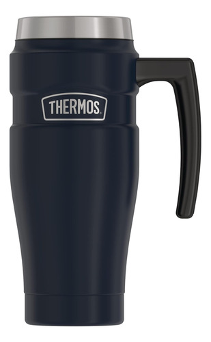 Termo De Acero Inoxidable De Viaje Thermos 16 Onzas Azul