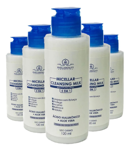 12 Micelar Cleansing Milk 5 Em 1 Ph0113 Phallebeauty Atac Sj