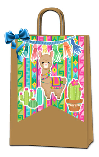 Kit Imprimible Candy Bar Llama Llamita Personalizado