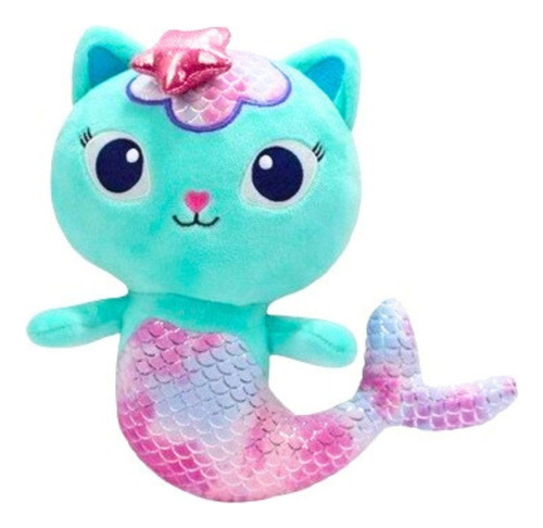 Peluche de peluche Gabby Macia Casa Magica con diseño de sirena, coleccionable, 25 cm