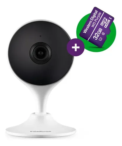 Câmera De Vídeo Wi-Fi Intelbras IM3 C MicroSD 32GB Branco
