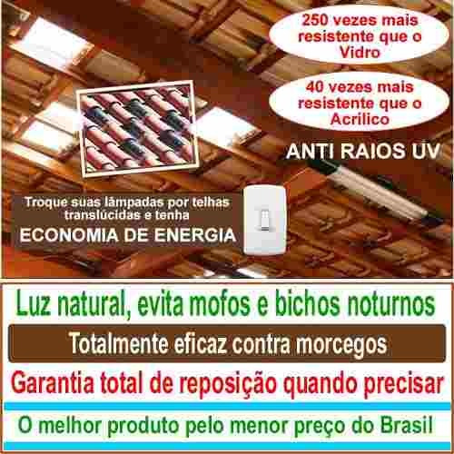 Telha Francesa Policarbonato Kit 20 Telha(s) Oferta