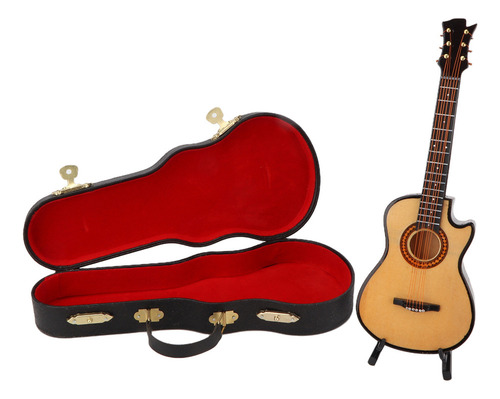 . Miniguitarra De Madera, Modelo De Guitarra En Miniatura