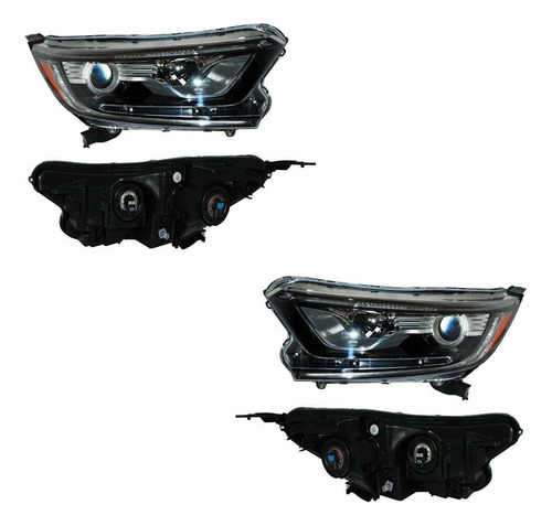 Par Faros Honda Cr-v C/lupa L/diurna 2019 Opt