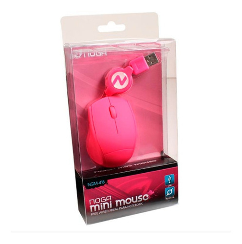 Imagen 2 de 2 de Mouse mini Noga NGM-418 NGM-418 rosa