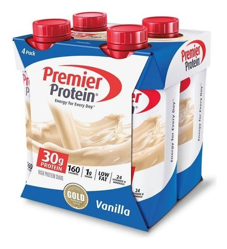 Proteína Premier Liquida 4 Pack Sabor Vanilla