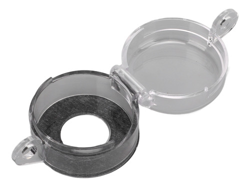 Tapa De Botón Pulsador, Cilindro De Polvo Transparente De Em