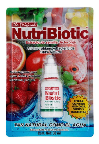 Nutribiotic 30 Ml Extracto Semilla De Toronja Desinfectante