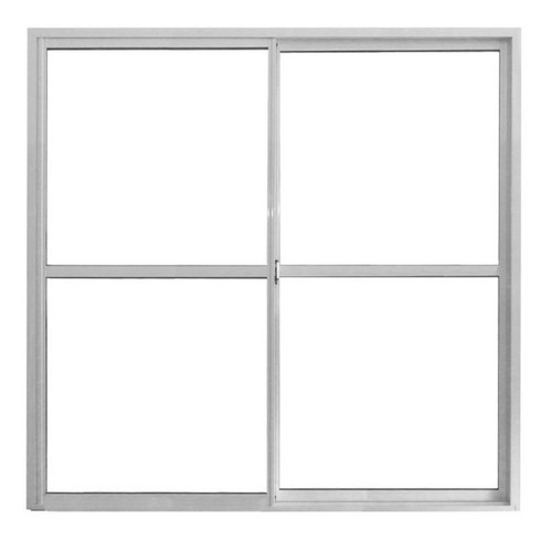 Puerta Ventana Balcón Aluminio Blanco Vidrio Entero 240x200