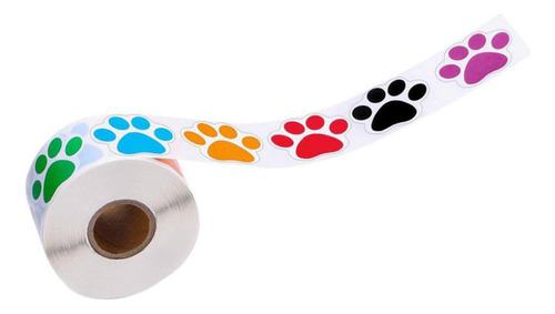 500 Piezas Multicolor Perro Pata Calcomanías Para Niños