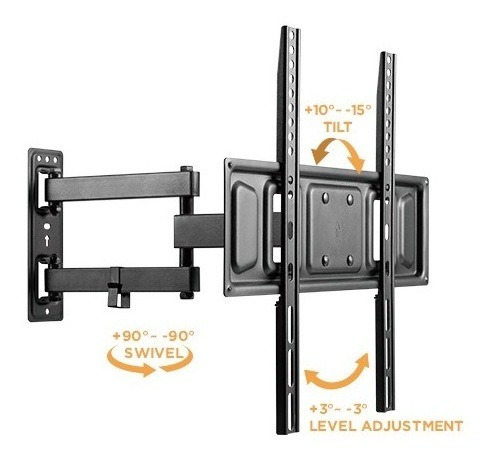 Imagen 3 de 6 de Soporte P/ Tv Monitor Led Lcd 32 A 55 Movil Giro Movimiento