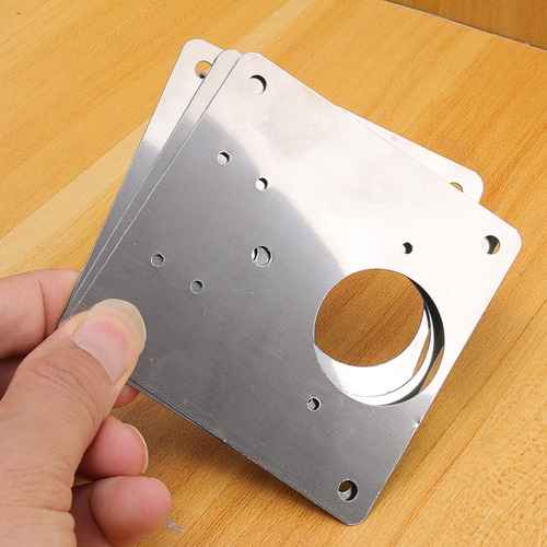 4 Placas 9*9cm Reparadoras Bisagra Armario Con Tornillos