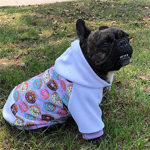 Buzo/chaleco/sudadera Perros Razas Pequeñas Donuts Talla S