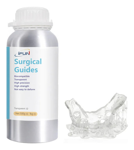 Resina Dental Ifun 1kg Guía Quirúrgica Biocompatible #3165