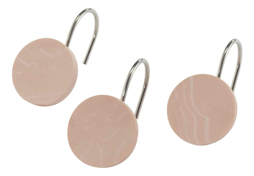 Ganchos De Ducha Arcilla Kendall Collection 12 Piezas