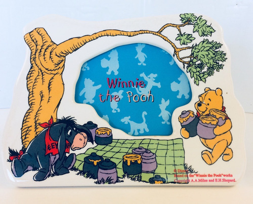 Portaretrato Infantil Winnie The Pooh Cerámic 5x7 Nuevo