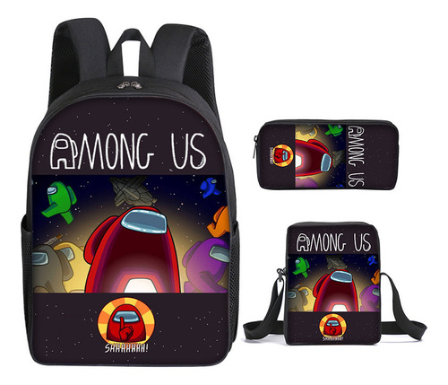 Among Us Schoolbag Juego De Tres Piezas Para Primaria Y Secu